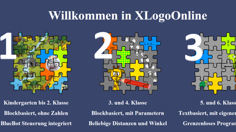XLogo 3 Schwierigkeitsgrade